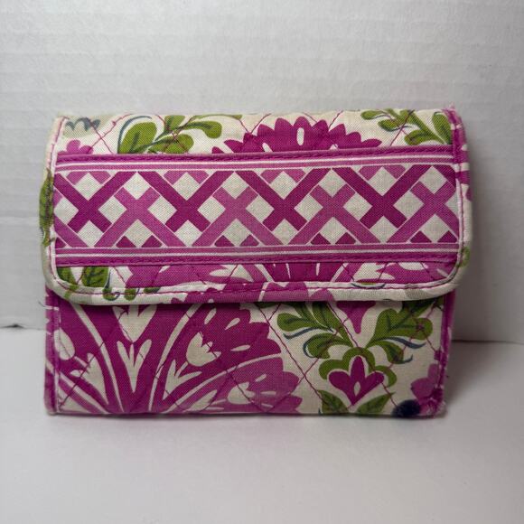 Vera Bradley Julep Tulip Floral Print Euro Wallet Trifold - Picture 1 of 6